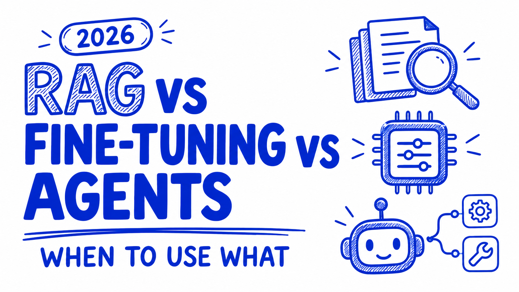 RAG vs Fine-Tuning vs Agents in 2026: When to Use What